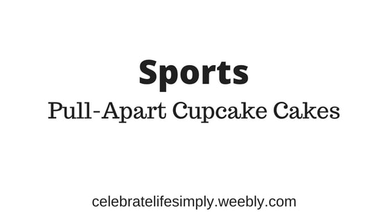 Sports Pull-Apart Cupcake Cake Template | Over 200 Cupcake Cake Templates perfect for all your party needs!