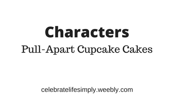 Characters Pull-Apart Cupcake Cake Template | Over 200 Cupcake Cake Templates perfect for all your party needs!