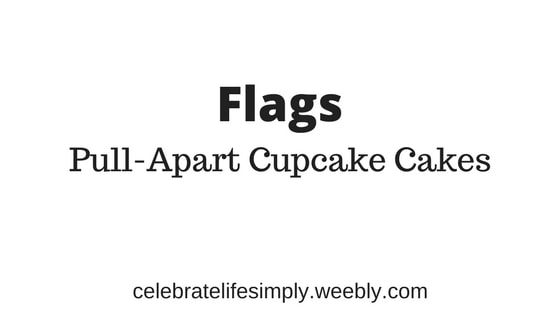 Flags Pull-Apart Cupcake Cake Template | Over 200 Cupcake Cake Templates perfect for all your party needs!