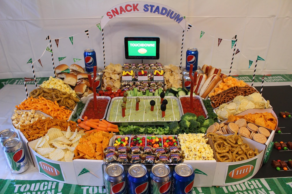 Soccer Stadium Food Arrangement 