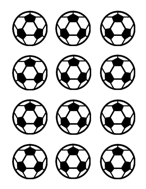 soccer ball template for cake