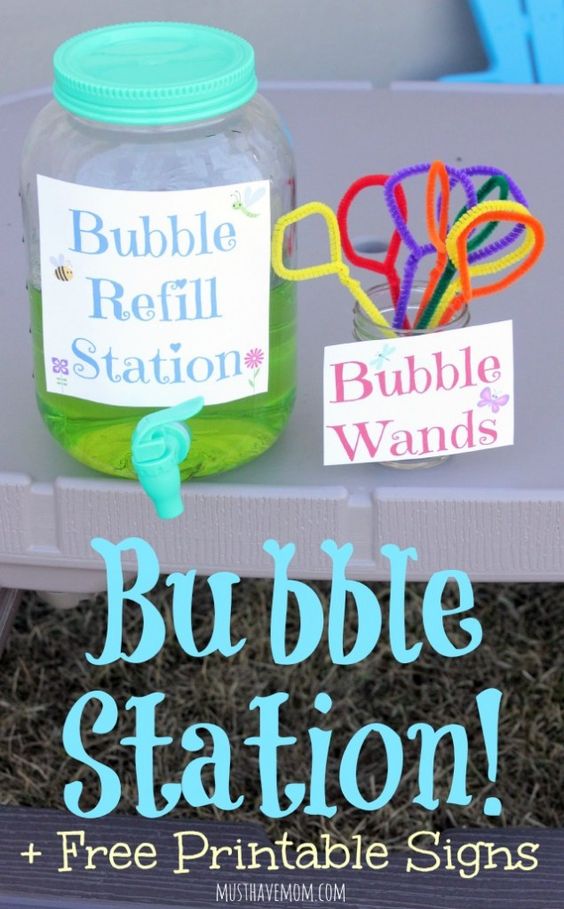 DIY Bubble Refill Station