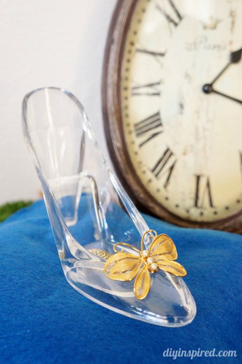 Cinderella Movie DIY Party Centerpieces with Glass Slipper