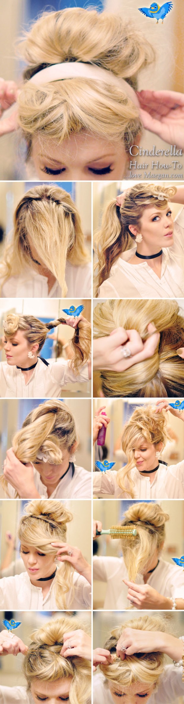 How-To Cinderella Hair and Makeup Photo Tutorial