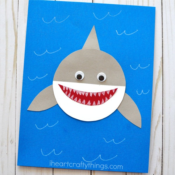 DIY Shark Invitations - How To Make a Paper Shark Craft