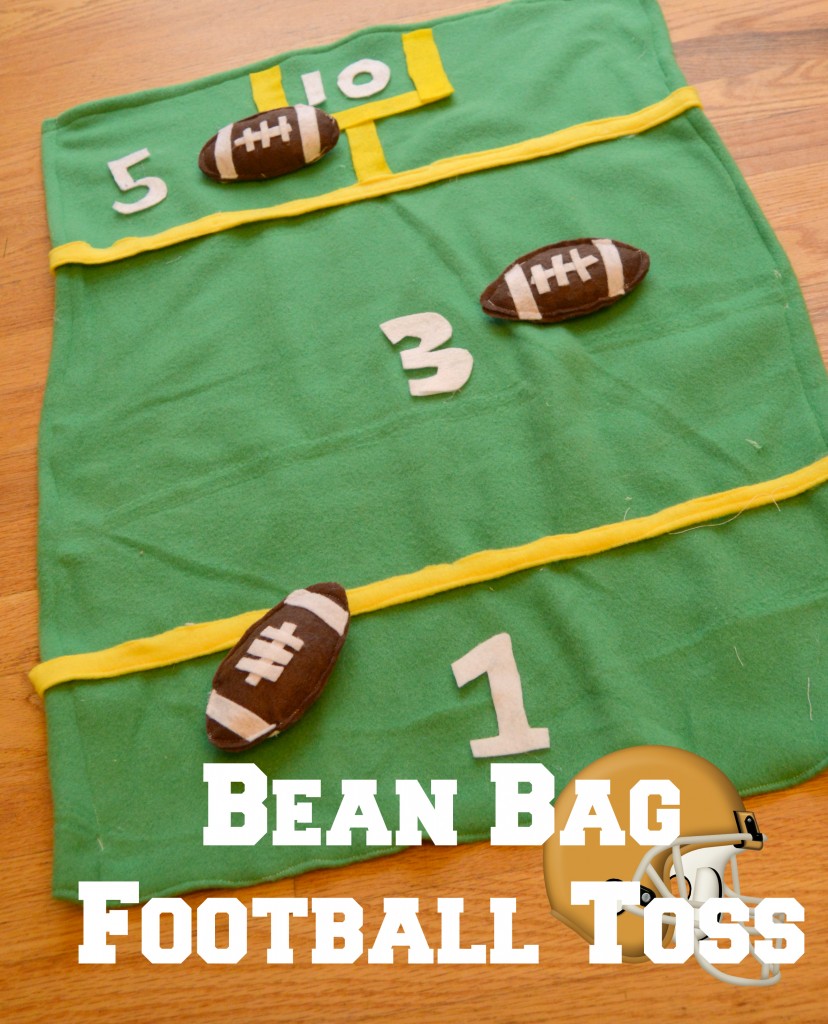 Football Bean Bag Toss for Little Kids