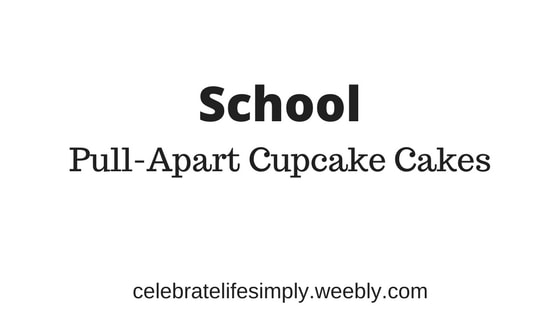 School Pull-Apart Cupcake Cake Template | Over 200 Cupcake Cake Templates perfect for all your party needs!