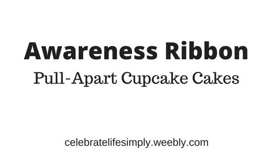 Awareness Ribbons Pull-Apart Cupcake Cake Template | Over 200 Cupcake Cake Templates perfect for all your party needs!