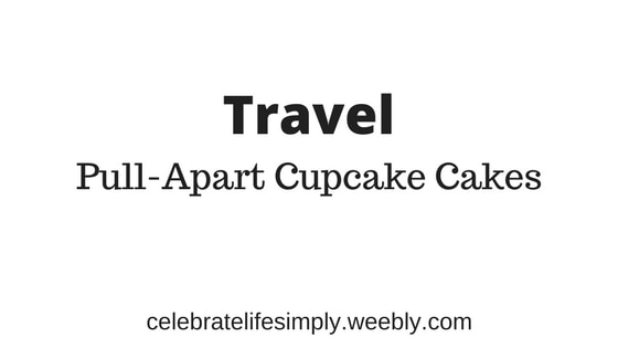 Travel Pull-Apart Cupcake Cake Templates