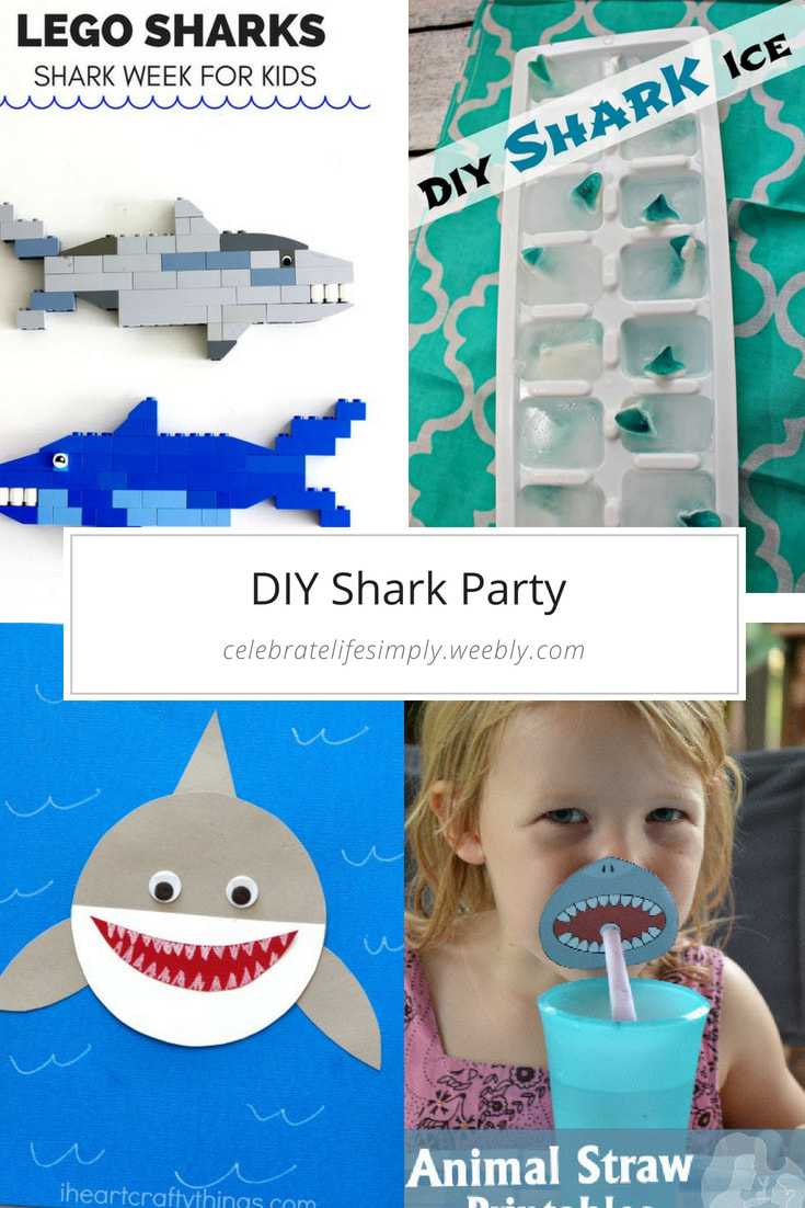 DIY Shark Party - Perfect for Shark week, birthdays, pool parties and more!