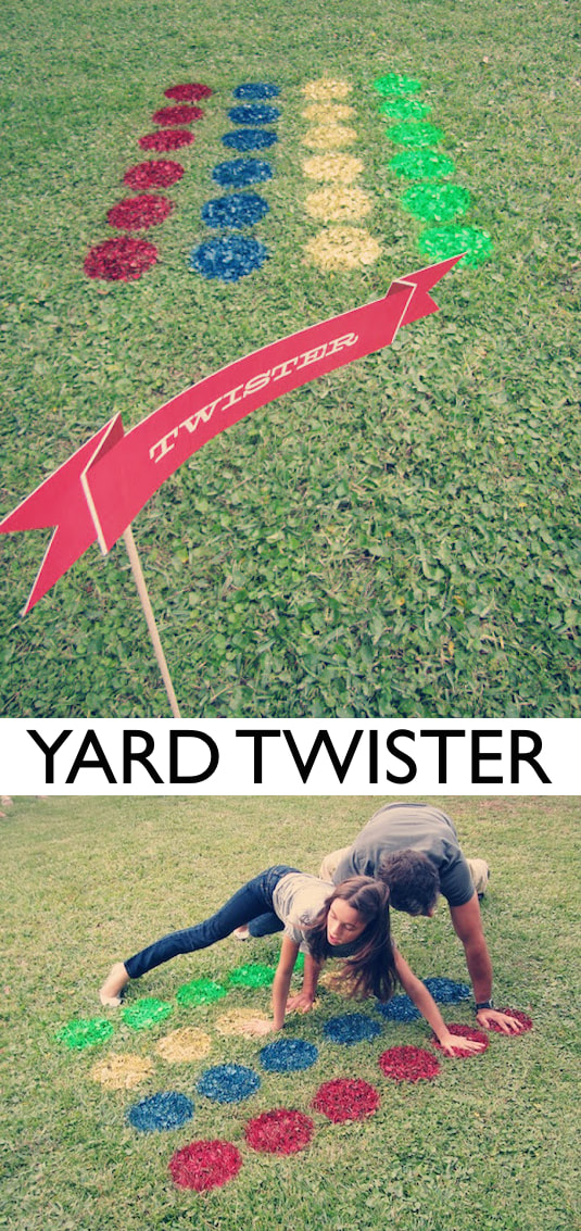 DIY Yard Twister and 31 more backyard party games